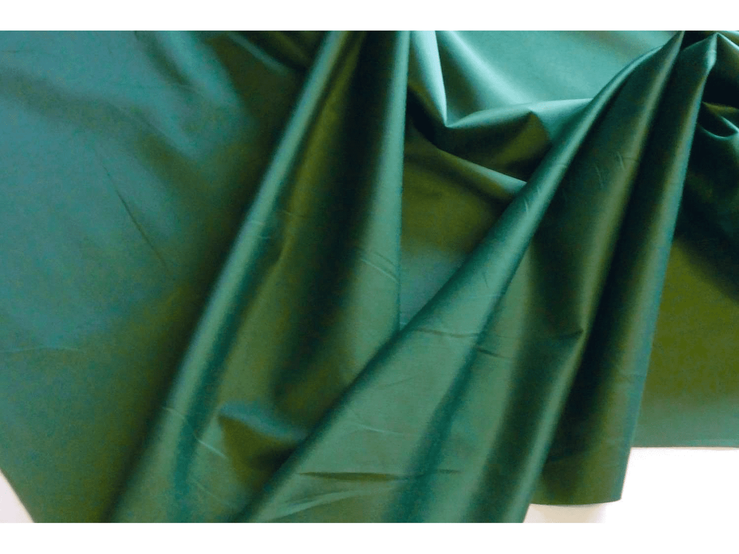 BOTTLE GREEN Sateen Cotton Curtain Lining with Solpruffe Finish
