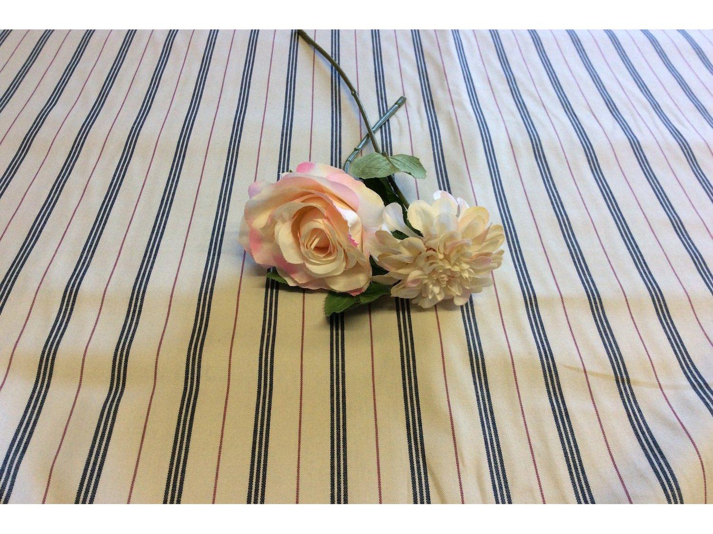 Vintage Style Ticking Stripe, Twill Cotton Lining / Shirting Fabric - THICK BLUE STRIPE