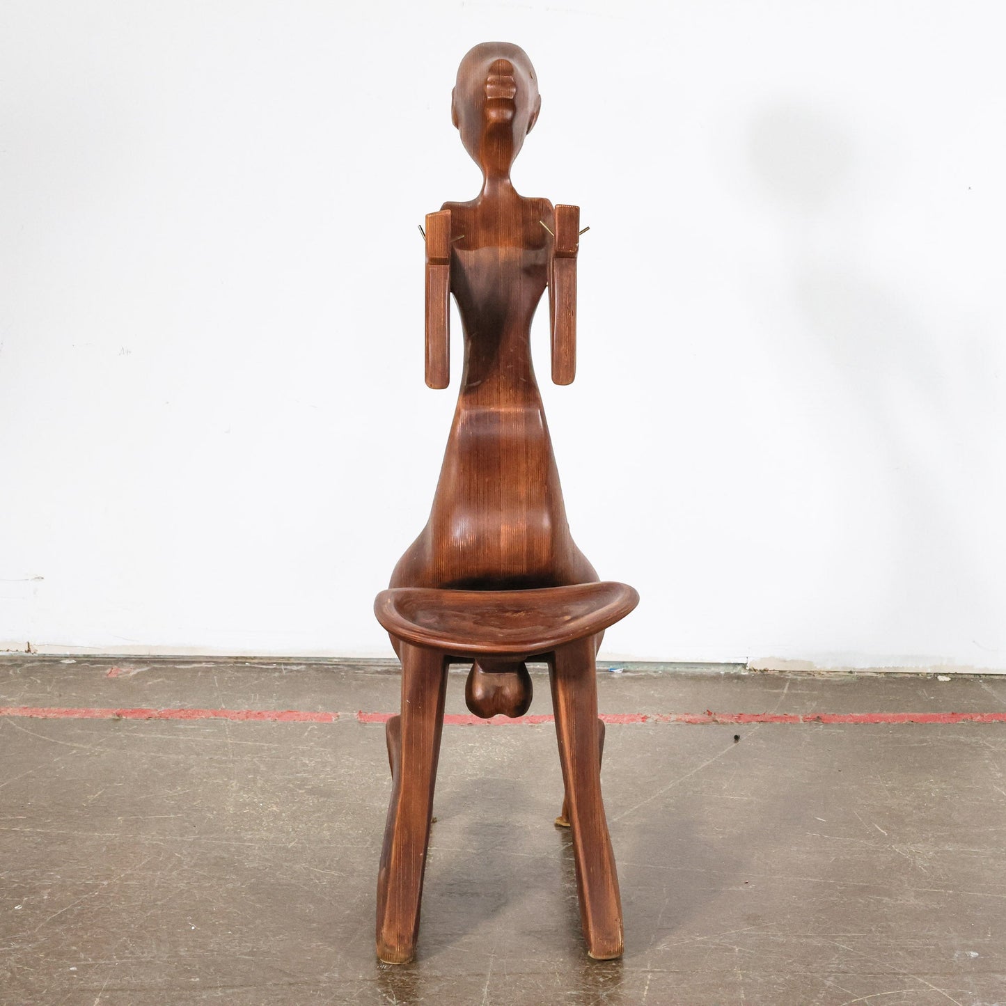 Wood Figure Wine Holder