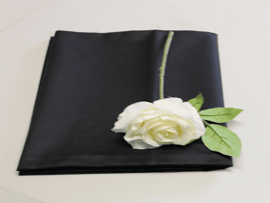 BLACK Cotton Sateen  Curtain Lining with Solpruffe finish