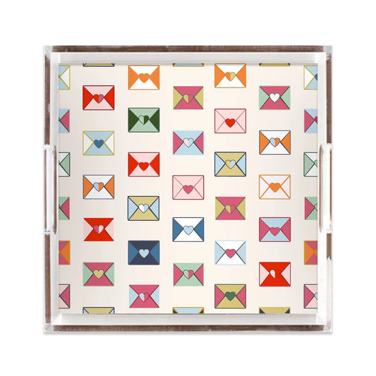 Love Notes Lucite Tray